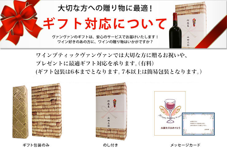 ギフト対応について