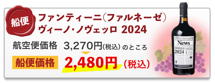 船便！ファンティーニ（ファルネーゼ） ヴィーノ・ノヴェッロ 2024