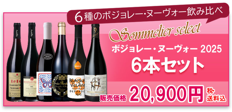 航空便 ボジョレー・ヌーヴォー2025 6本セット