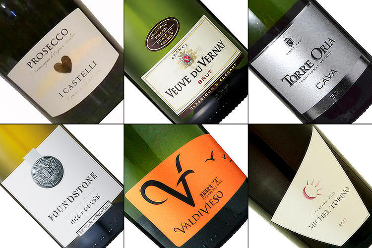 世界の辛口スパークリングワイン6本セット