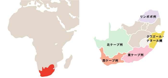 南アフリカ地図