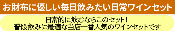 お財布に優しい毎日飲みたい日常ワインセット