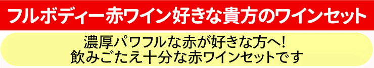 フルボディー赤ワイン好きな貴方のワインセット