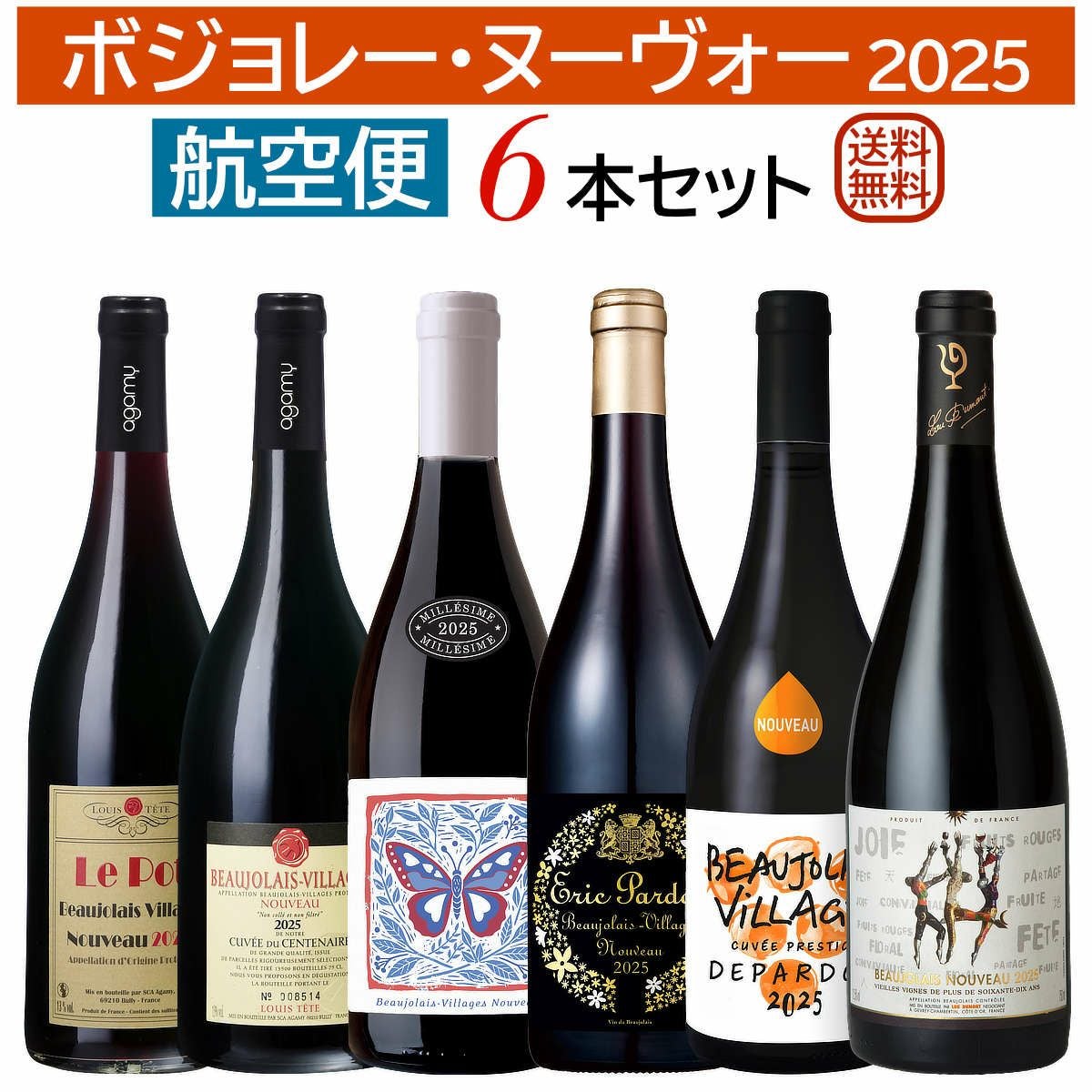 ▲未開封/9本セット ワイン ボジョレーヌーヴォー フランス産 ドイツ産 ボジョレー・ヌーヴォー2025｜ワイン通販ヴァンヴァン本店